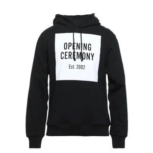 Opening Ceremony White Box Hoodie In Black Size S